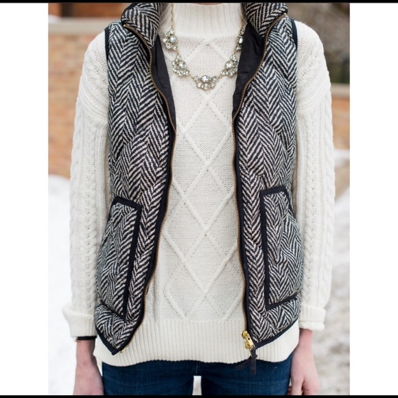 J. Crew Jackets & Blazers - J. Crew Excursion Quilted Herringbone Vest